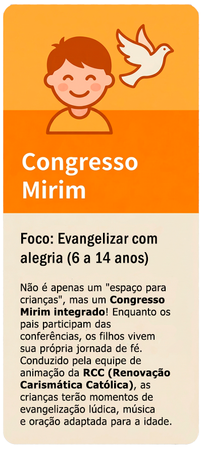 Card: Congresso Mirim (exemplo)